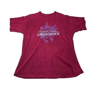 Vintage Lord of Dance Michael Flatley T-Shirt‎ Men's L Irish Dance Show Graphic